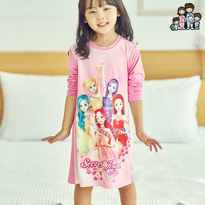 600249 아동잠옷 여자 잠옷원피스 시므릿쥬쥬 초등학생잠옷